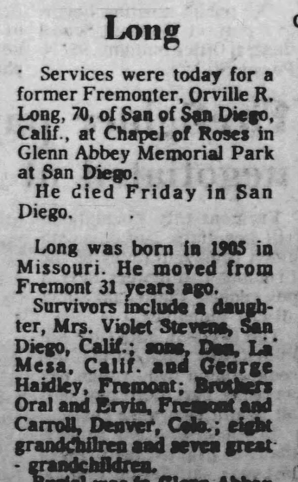Long obit 1975